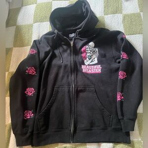 XL Beautiful Disaster sweatshirt. Skeleton Love